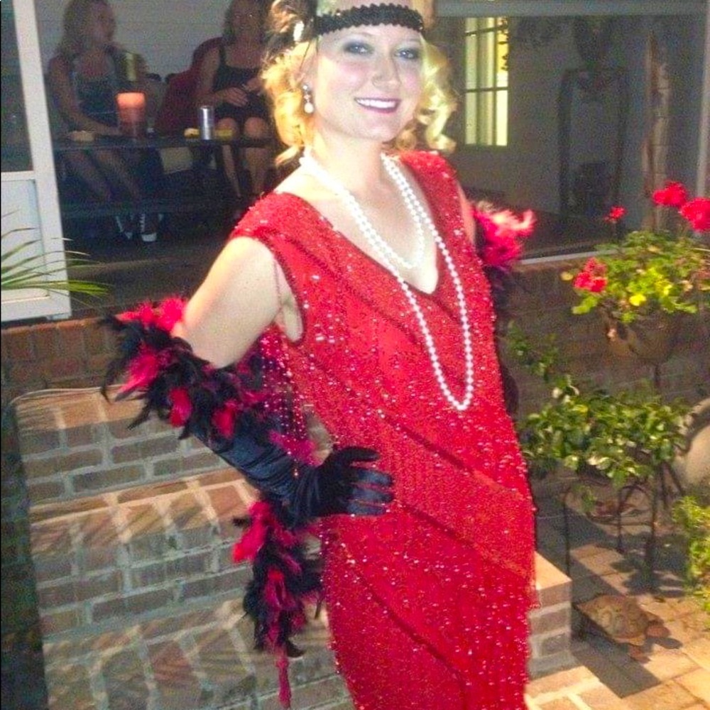 Looking for a dress like this!! Strings of beads all over!! I’ll pay whatever!